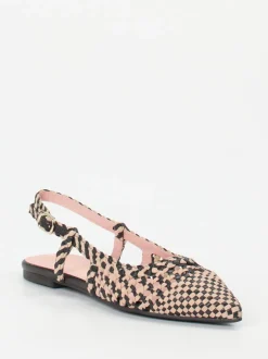 Pretty Ballerinas – Slingback-Ballerinas aus Lammleder Geflecht