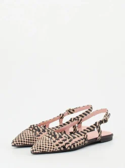 Pretty Ballerinas – Slingback-Ballerinas aus Lammleder Geflecht