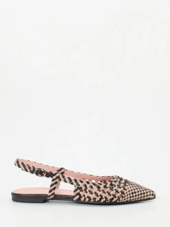 Pretty Ballerinas – Slingback-Ballerinas aus Lammleder Geflecht