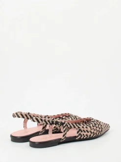 Pretty Ballerinas – Slingback-Ballerinas aus Lammleder Geflecht