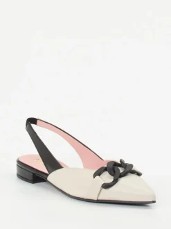 Pretty Ballerinas – Slingback-Ballerinas aus Lammleder Creme