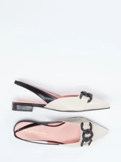 Pretty Ballerinas – Slingback-Ballerinas aus Lammleder Creme