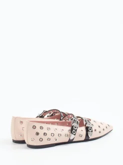Pretty Ballerinas – Spitzballerinas aus Kalbleder creme