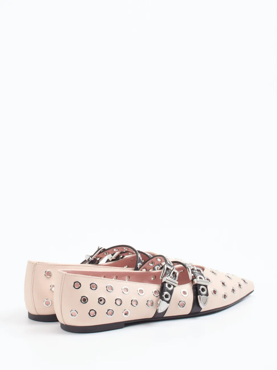 Pretty Ballerinas – Spitzballerinas aus Kalbleder creme