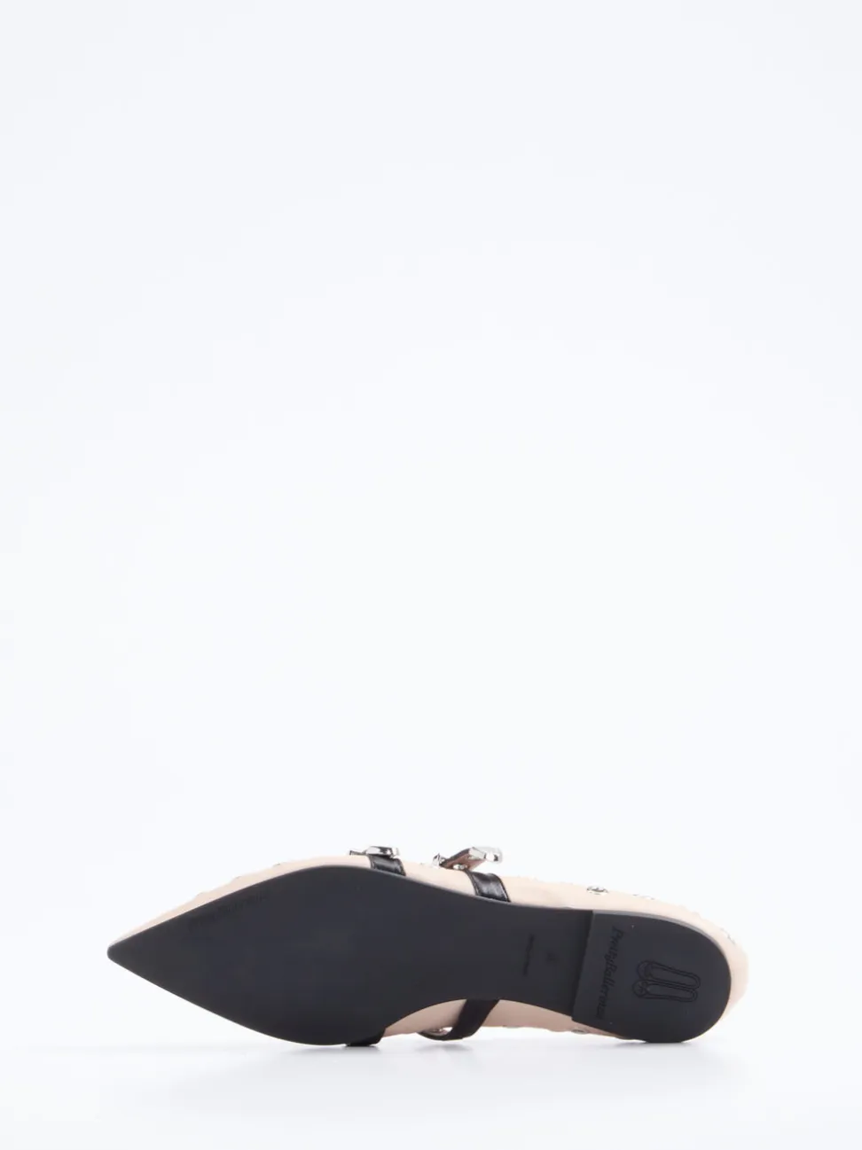 Pretty Ballerinas – Spitzballerinas aus Kalbleder creme