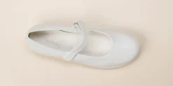 Primigi – Mary Janes aus Kalbleder Elfenbeinweiß