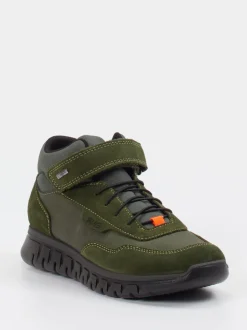Primigi – Mid-Cut Sneaker aus Veloursleder olivgrün