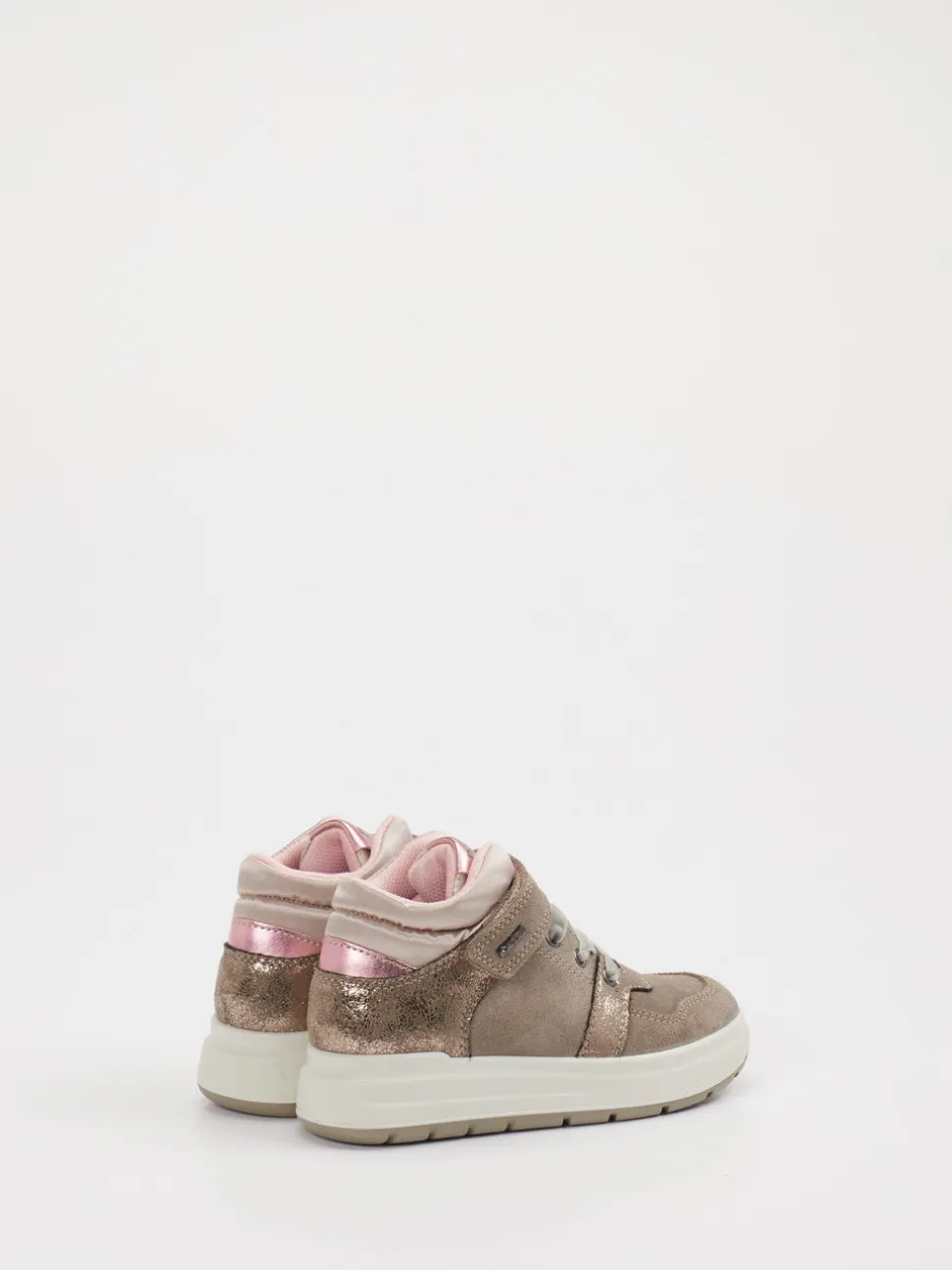Primigi – Mid-Top Sneaker aus Veloursleder Taupe