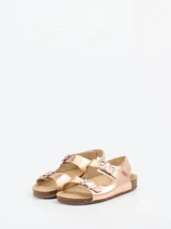 Primigi – Sandalen aus Metallicleder in Roségold