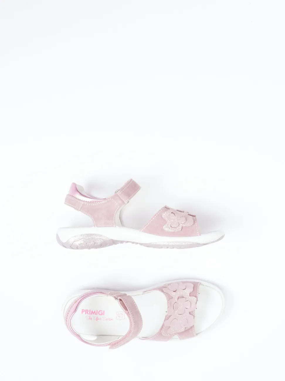 Primigi – Sandalen aus Veloursleder in Rosa