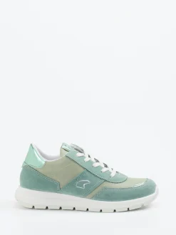 Primigi – Sneaker aus Veloursleder Salbeigrün