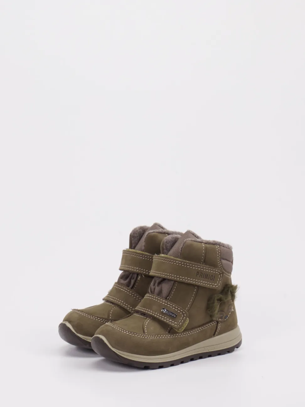 Primigi – Winterboots aus Leder in Olivgrün
