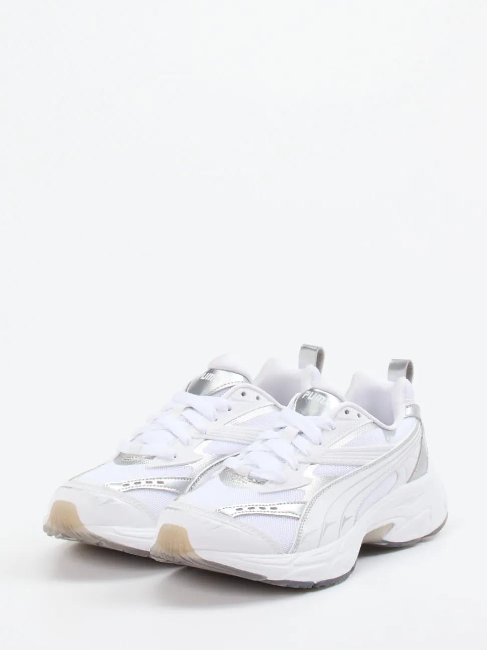 Puma – Chunky Sneaker aus Textil in Weiß