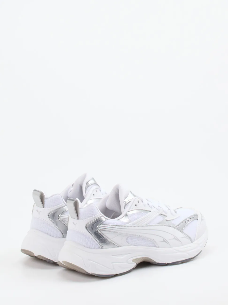 Puma – Chunky Sneaker aus Textil in Weiß