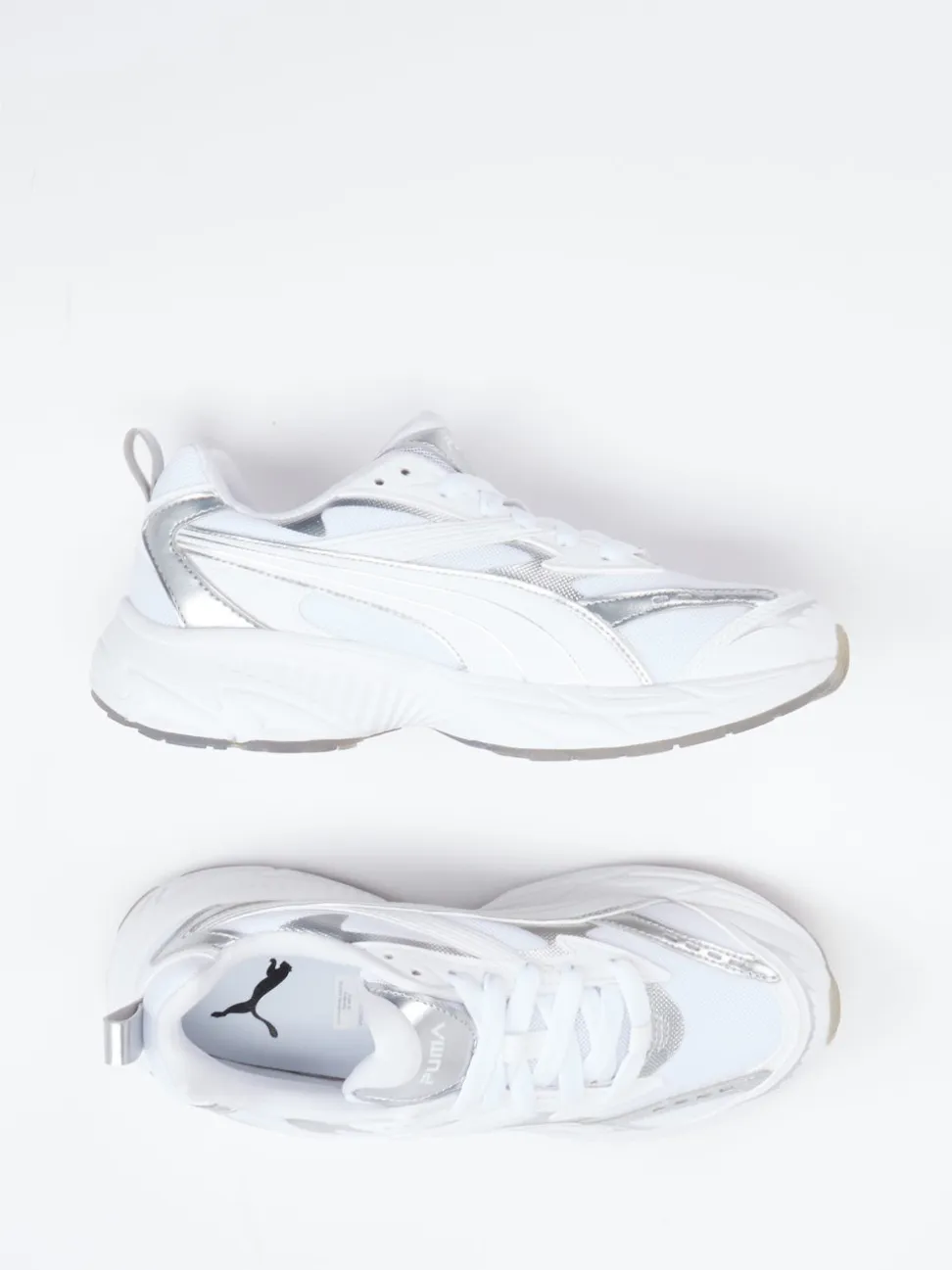 Puma – Chunky Sneaker aus Textil in Weiß