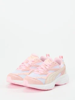 Puma – Chunky Sneaker aus Veloursleder Rosa