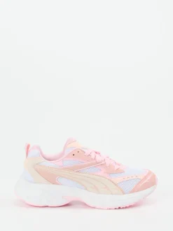 Puma – Chunky Sneaker aus Veloursleder Rosa