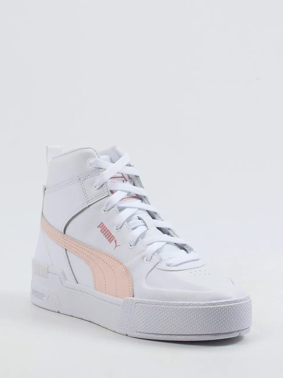 Puma – High-Top Sneaker aus Synthetikleder Weiß