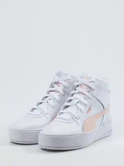 Puma – High-Top Sneaker aus Synthetikleder Weiß