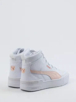 Puma – High-Top Sneaker aus Synthetikleder Weiß