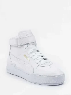 Puma – High-Top Sneaker aus Kalbleder Weiß