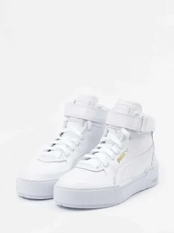 Puma – High-Top Sneaker aus Kalbleder Weiß
