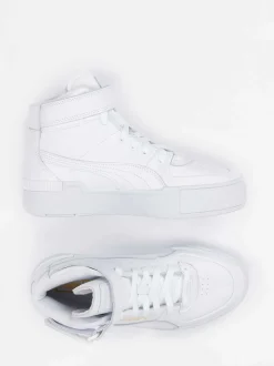 Puma – High-Top Sneaker aus Kalbleder Weiß