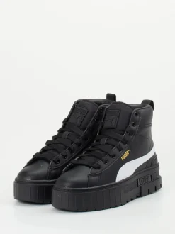 Puma – High-Top Sneaker aus Leder in Schwarz
