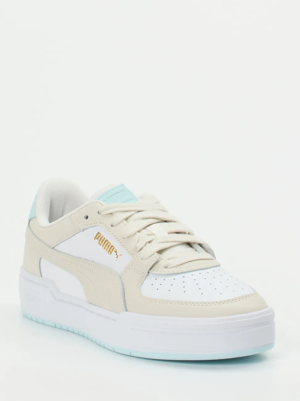 Puma – Low-Top Sneaker aus Leder in Pastelloptik