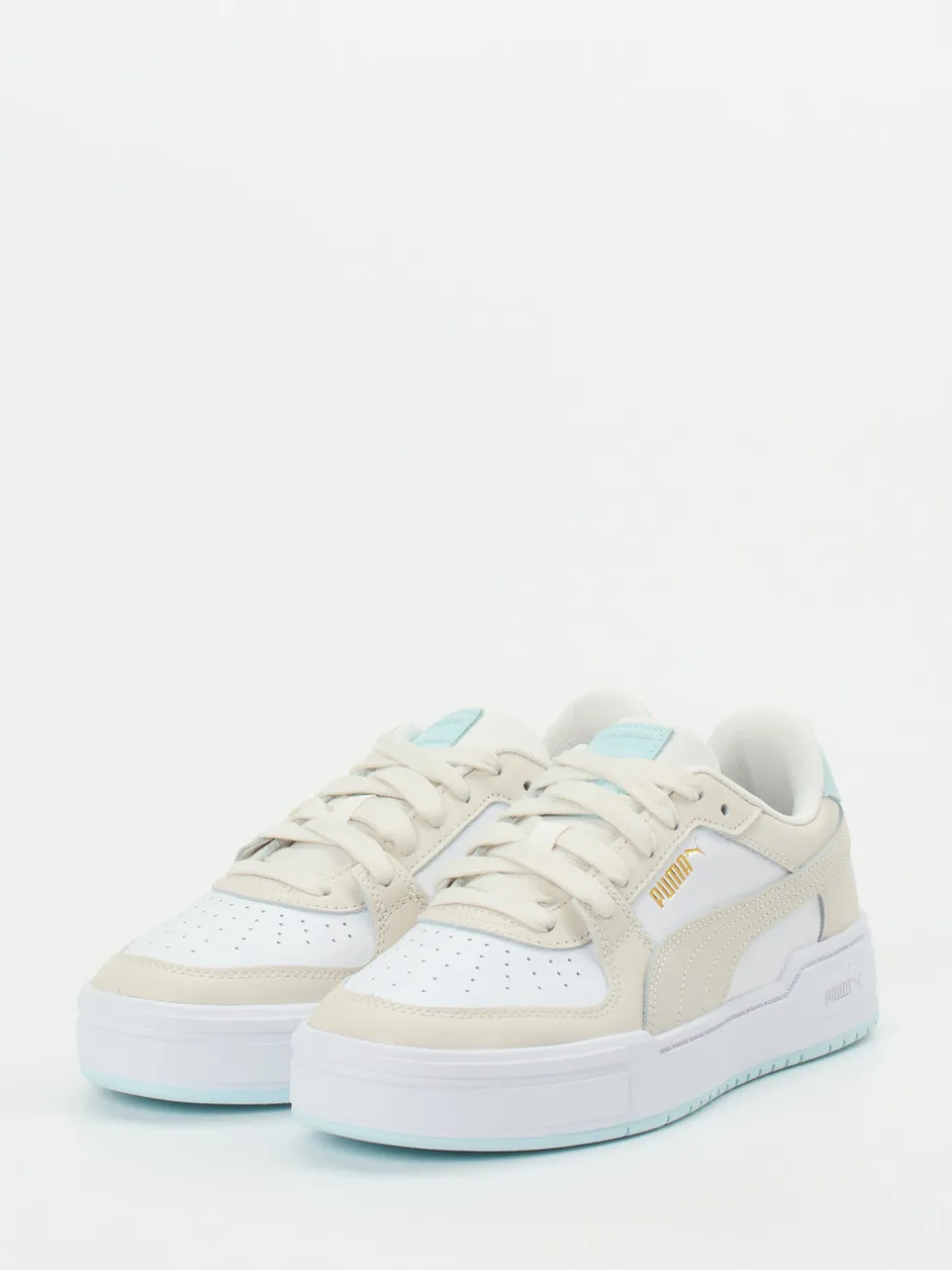 Puma – Low-Top Sneaker aus Leder in Pastelloptik