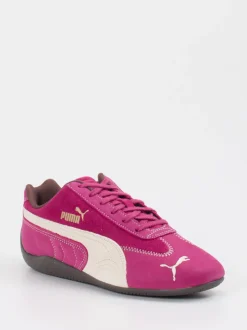 Puma – Low-Top Sneaker aus Veloursleder Pink