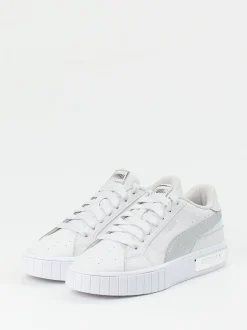 Puma – Low-Top-Sneaker aus Leder mit Silberdetail