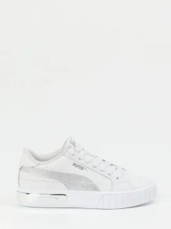 Puma – Low-Top-Sneaker aus Leder mit Silberdetail