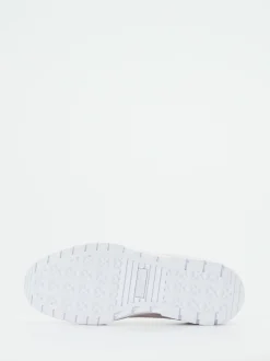 Puma – Plateau-Sneaker aus Leder in Weiß Pastell