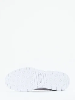 Puma – Plateau-Sneaker aus Leder in Weiß