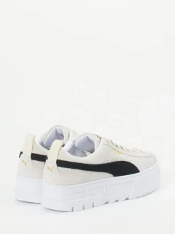 Puma – Plateau-Sneaker aus Veloursleder Beige
