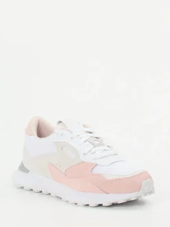 Puma – Retro-Sneaker aus Textil und Veloursleder Rosé