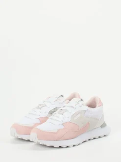 Puma – Retro-Sneaker aus Textil und Veloursleder Rosé