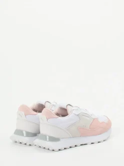 Puma – Retro-Sneaker aus Textil und Veloursleder Rosé