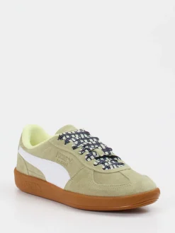Puma – Retro-Sneaker aus Veloursleder salbeigrün