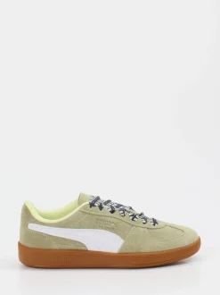 Puma – Retro-Sneaker aus Veloursleder salbeigrün