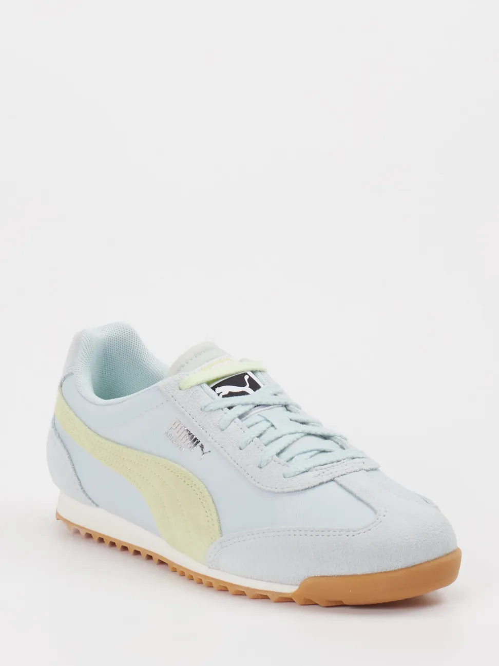 Puma – Retro-Sneaker aus Veloursleder in Pastellblau