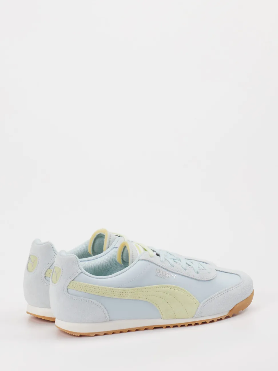 Puma – Retro-Sneaker aus Veloursleder in Pastellblau