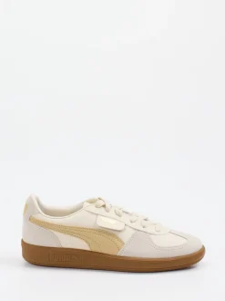 Puma – Retro-Sneaker aus Veloursleder Beige