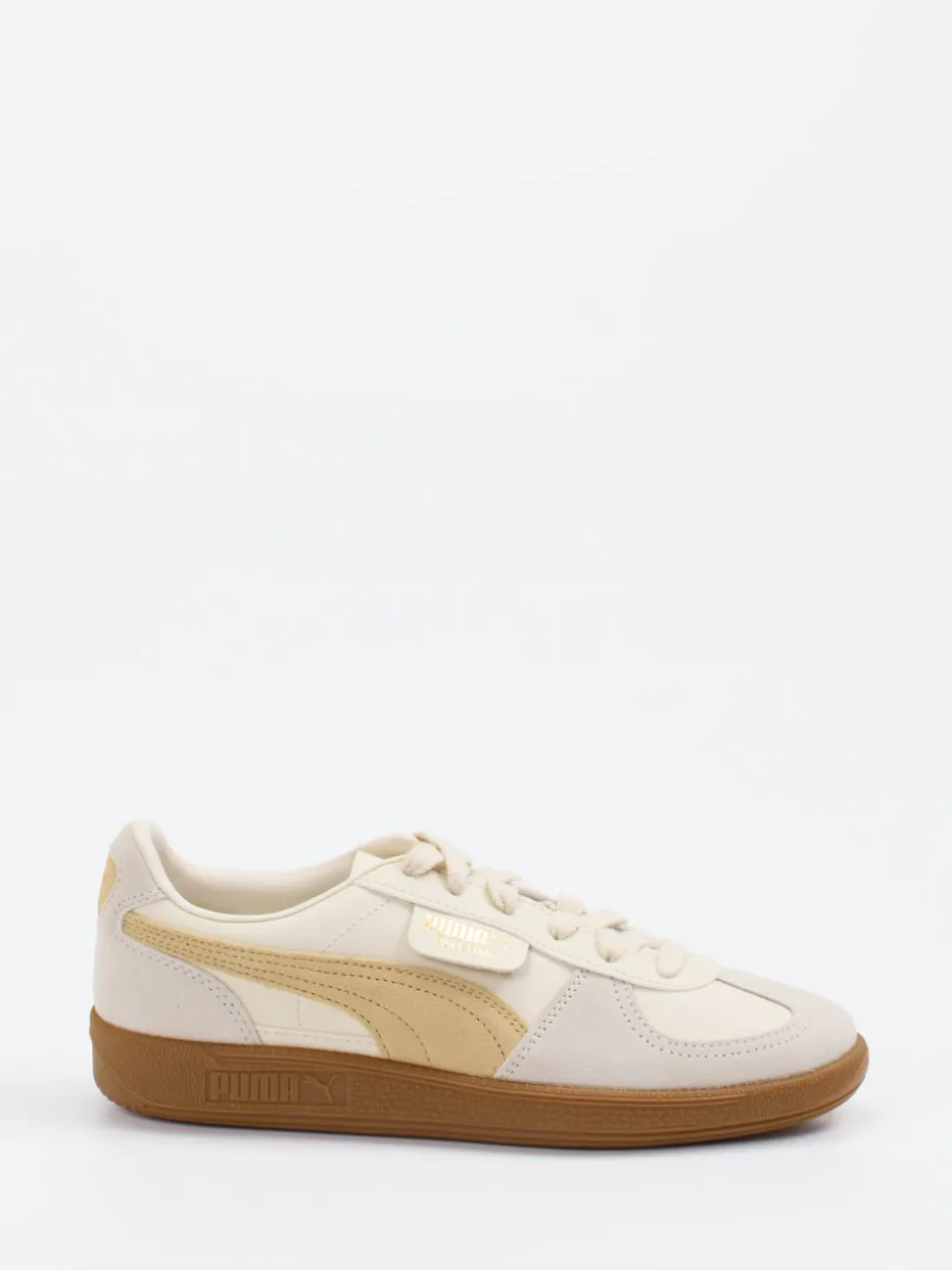 Puma – Retro-Sneaker aus Veloursleder Beige