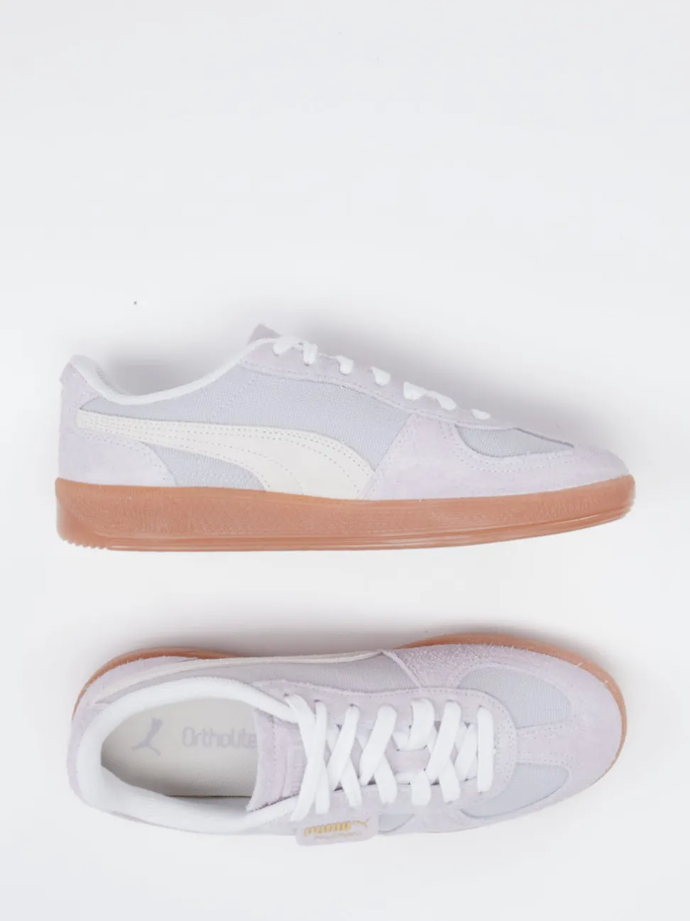 Puma – Retro-Sneaker aus Veloursleder Lavendelgrau