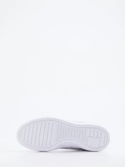 Puma – Sneaker aus Glattleder weiß mit Golddetails