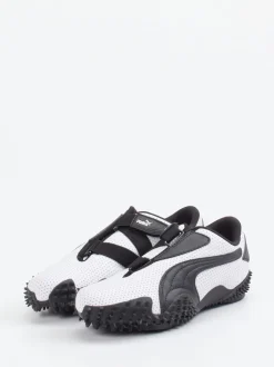 Puma – Sneaker aus Kalbleder Weiß perforiert
