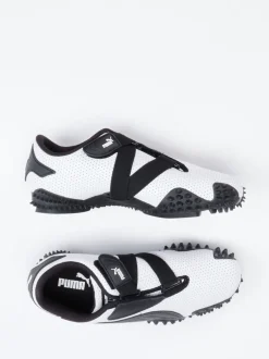 Puma – Sneaker aus Kalbleder Weiß perforiert