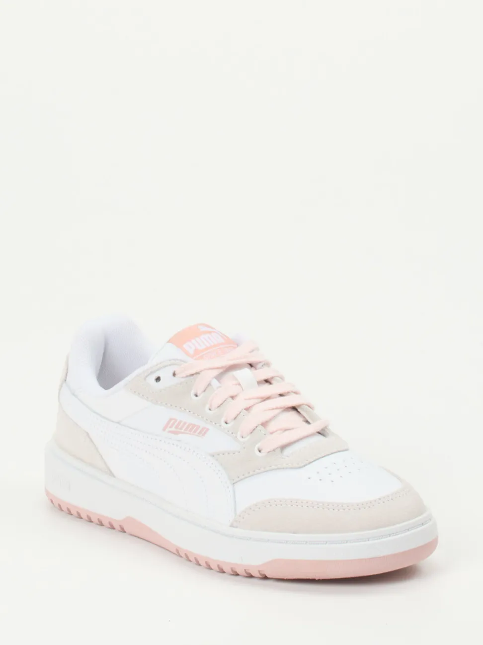 Puma – Sneaker aus Leder in Weiß und Pastell